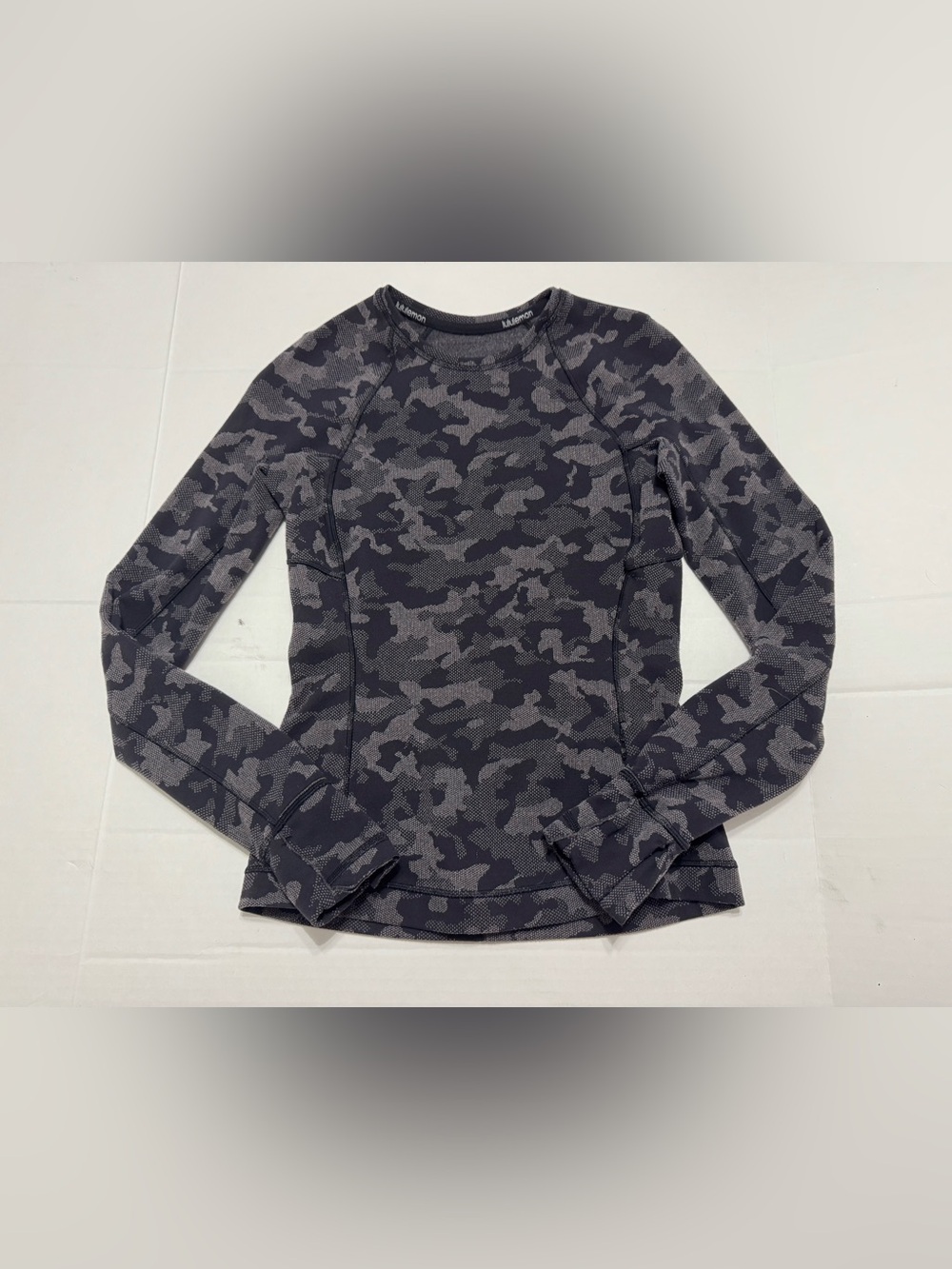 Lululemon Close To Crossing Long Sleeve Rulu Shirt Heritage Camo Jacquard Size 4